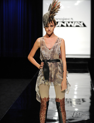 Illustration for article titled Heavenly Hats Paired With Fugly Frocks On Project Runway